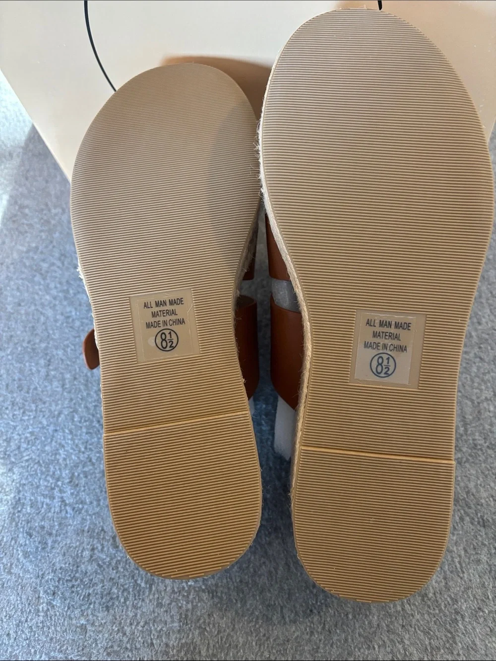 Women’s Platform Espadrille Slide Sandals Chestnut 8 1/2
